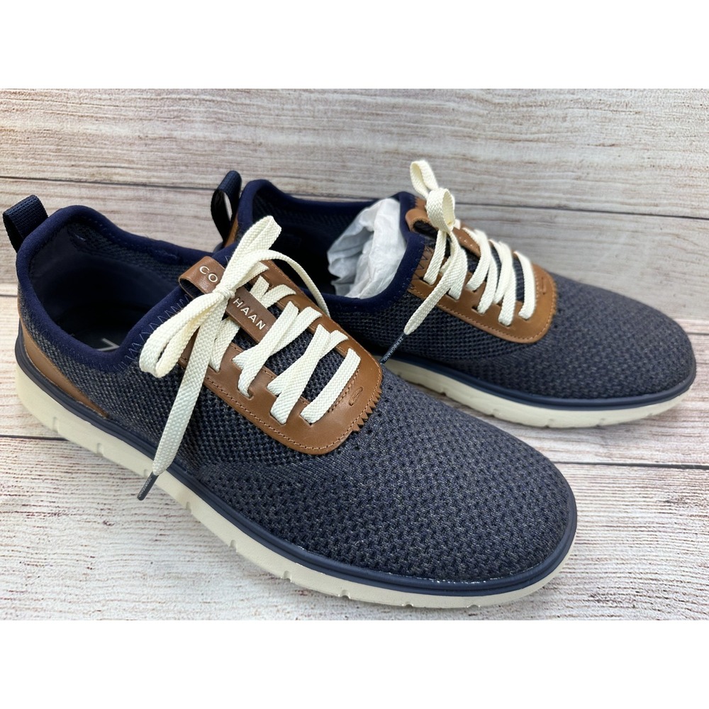 Cole Haan Generation ZERØGRAND Stitchlite Men's Blue Knit Sneakers Size 8.5M